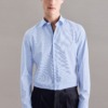 buegelfreies popeline business hemd in shaped mit kentkragen karo 1
