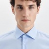 buegelfreies popeline business hemd in shaped mit kentkragen uni 16
