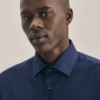 buegelfreies popeline business hemd in shaped mit kentkragen uni 18