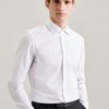 buegelfreies popeline business hemd in shaped mit kentkragen uni 2