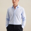 buegelfreies popeline business hemd in shaped mit kentkragen uni 4