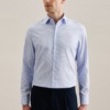 buegelfreies twill business hemd in shaped mit kentkragen karo 1