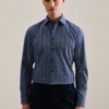 popeline business hemd in shaped mit kentkragen und extra langem arm paisley 1