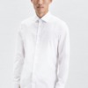 popeline business hemd in shaped mit kentkragen und extra langem arm uni 3